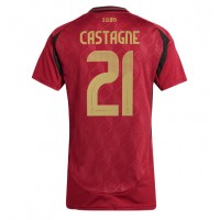 Camiseta Bélgica Timothy Castagne #21 Primera Equipación para mujer Eurocopa 2024 manga corta